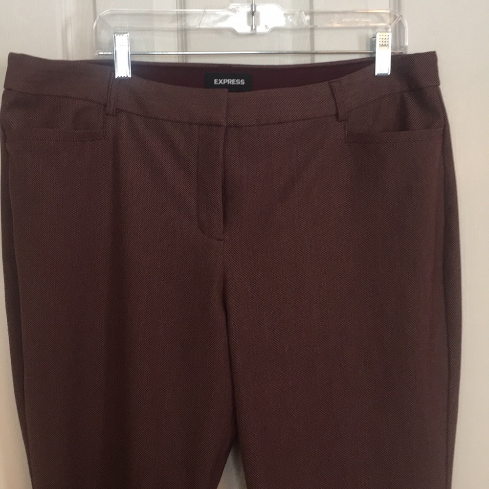 Express Columnist Barely Boot Mid Rise Pants